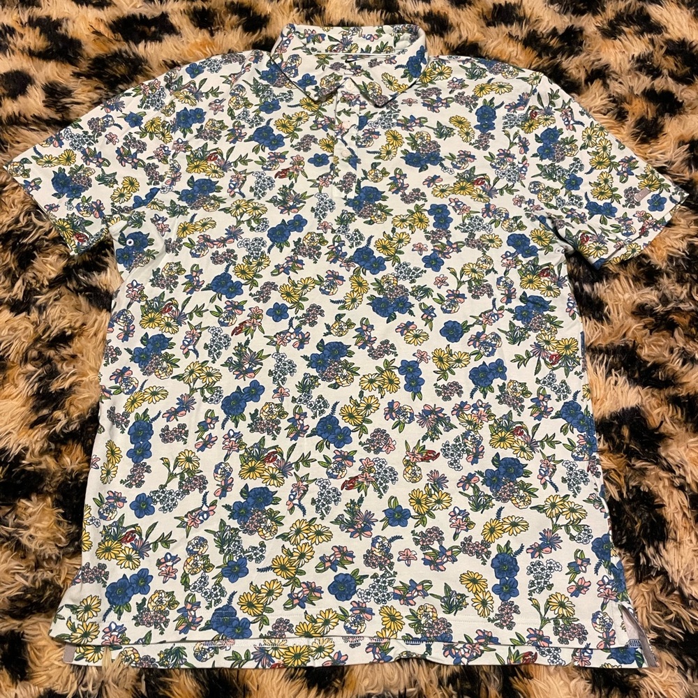 Floral Print Nike Men's DRI-FIT Golf Shirt